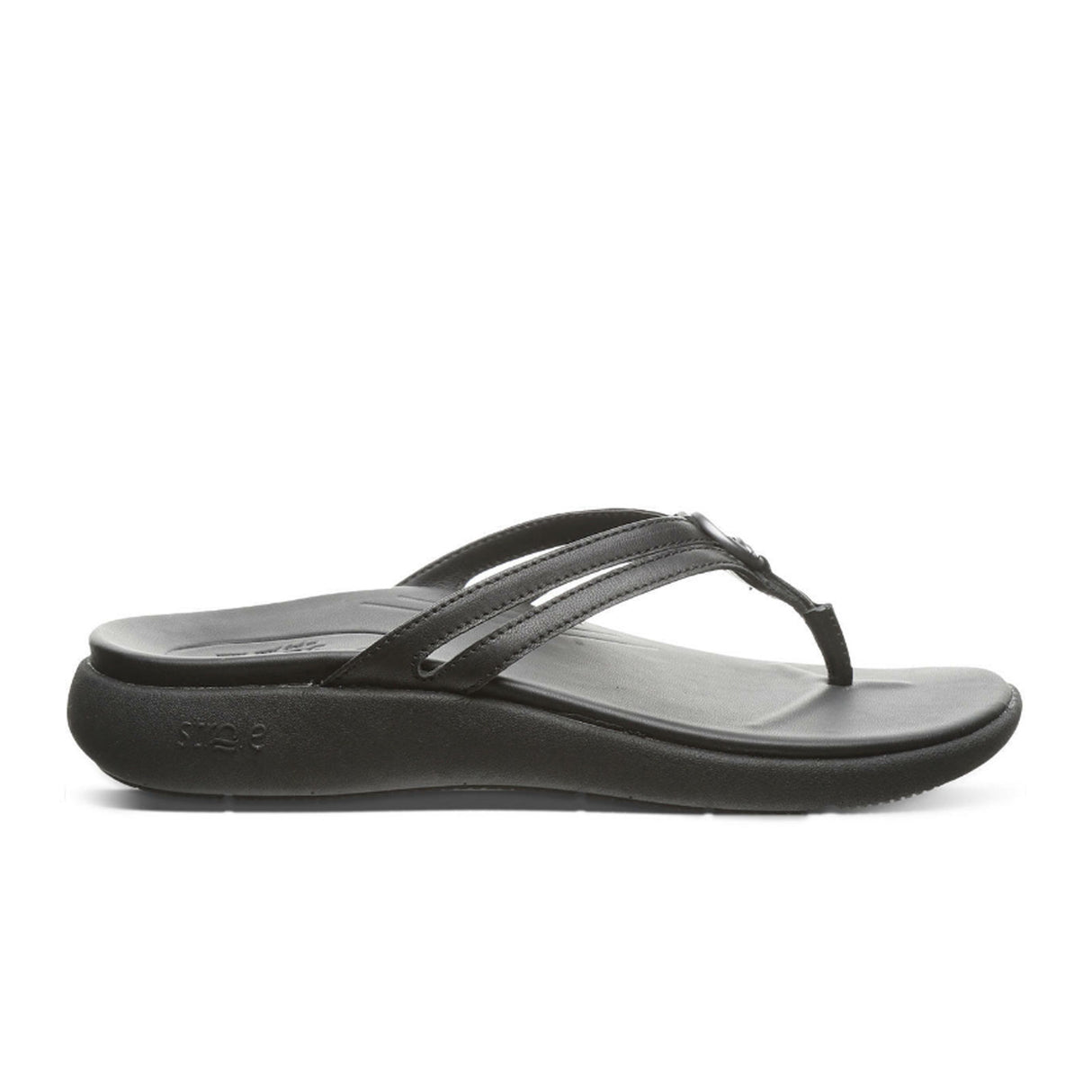 Strole Horizon Thong Sandal (Women) - Black 2 Sandal - Thong - The Heel Shoe Fitters