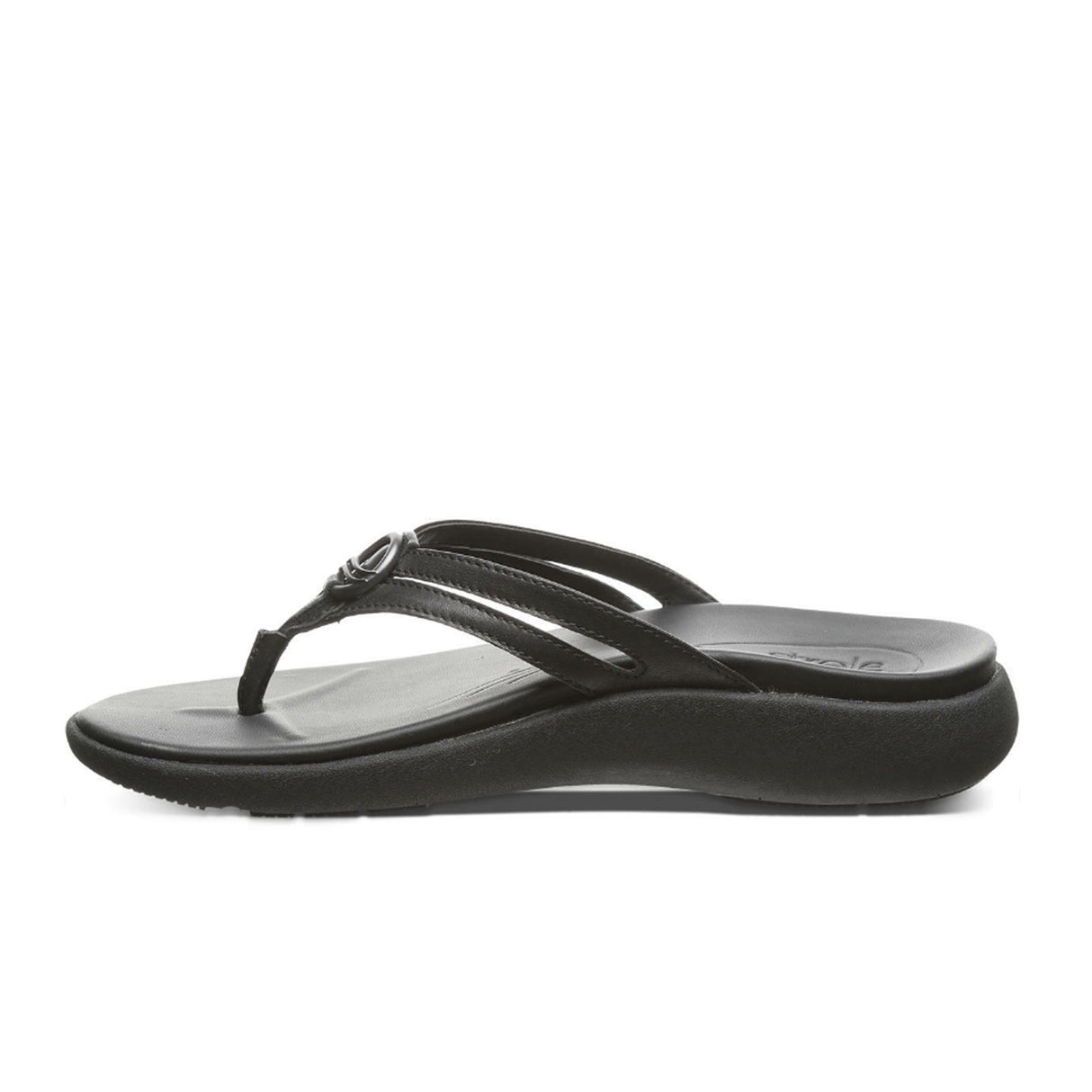 Strole Horizon Thong Sandal (Women) - Black 2 Sandal - Thong - The Heel Shoe Fitters