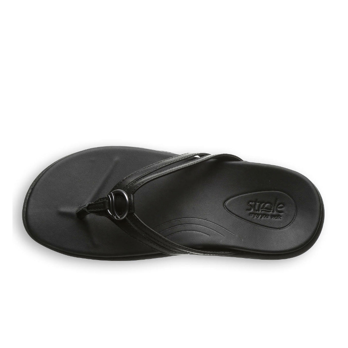 Strole Horizon Thong Sandal (Women) - Black 2 Sandal - Thong - The Heel Shoe Fitters