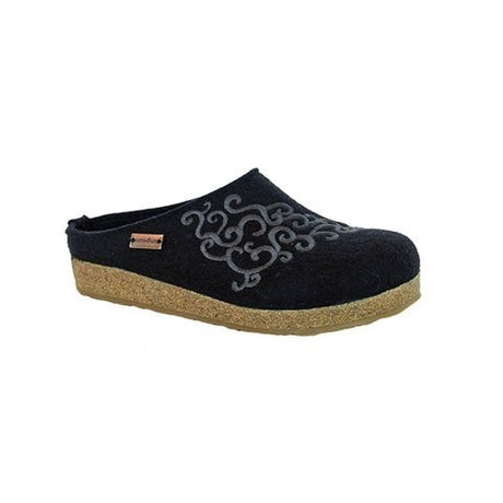 Haflinger Symphony Clog (Women) - Black Dress-Casual - Clogs & Mules - The Heel Shoe Fitters