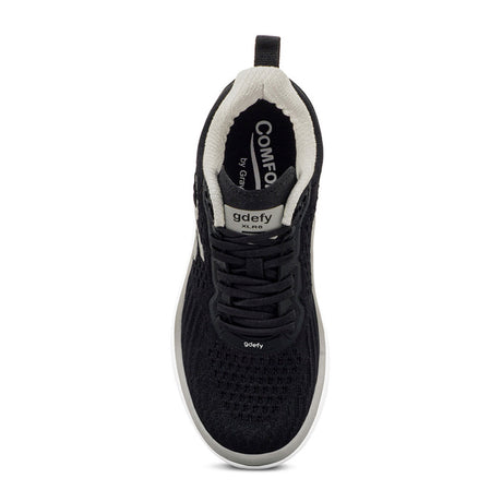 Gravity Defyer XLR8 (Women) - Black/Silver Athletic - Running - Stability - The Heel Shoe Fitters