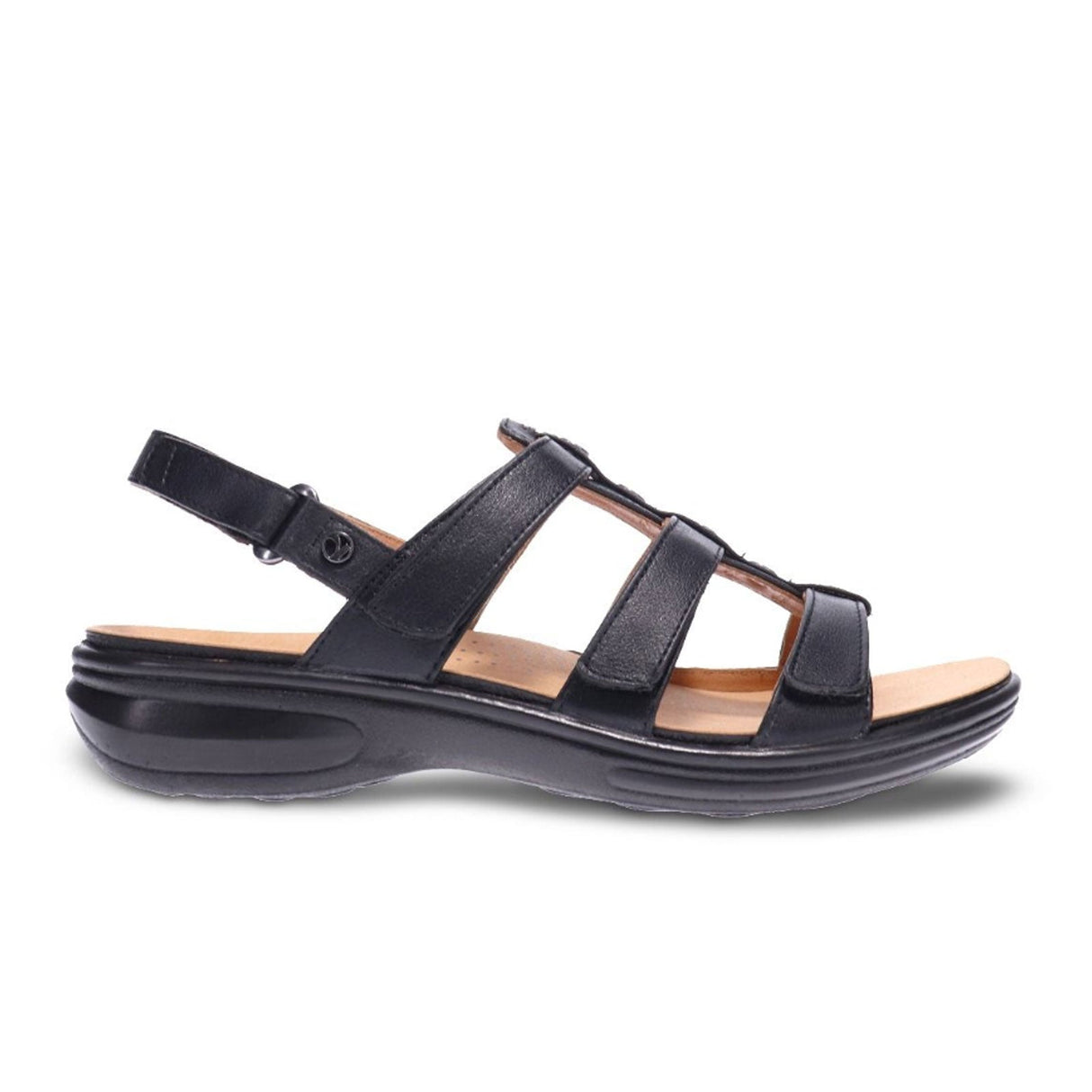 Revere Toledo Backstrap Sandal (Women) - Black French Sandal - Slide - The Heel Shoe Fitters