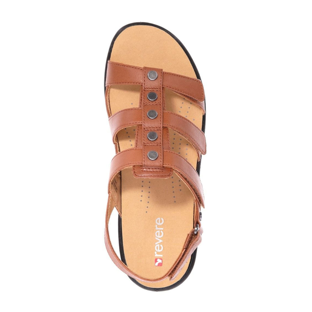 Revere Toledo Backstrap Sandal (Women) - Cognac Sandal - Backstrap - The Heel Shoe Fitters