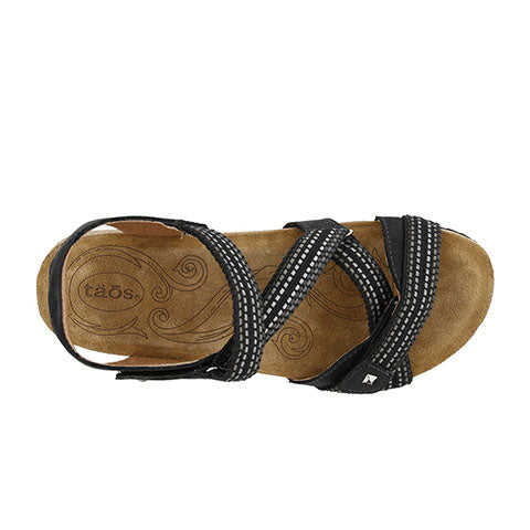 Taos Trulie Backstrap Sandal (Women) - Black Sandals - Backstrap - The Heel Shoe Fitters