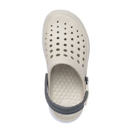 Joybees Modern Clog (Unisex) - Linen/White Sandals - Clog - The Heel Shoe Fitters