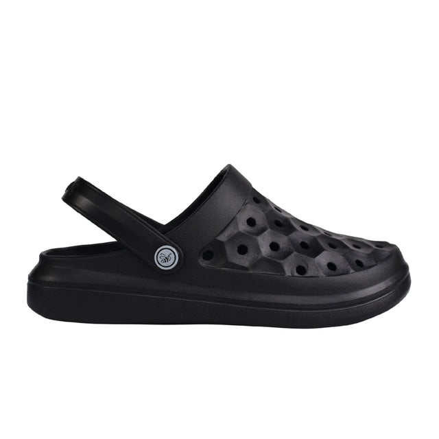 Joybees Varsity Clog (Unisex) - Black Sandals - Clog - The Heel Shoe Fitters