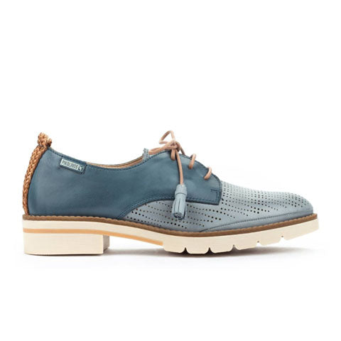 Pikolinos Sitges W7J-4846C1 Oxford (Women) - Denim Leather Dress-Casual - Oxford - The Heel Shoe Fitters