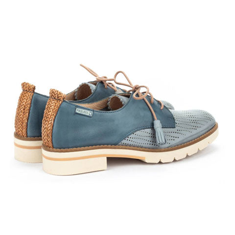 Pikolinos Sitges W7J-4846C1 Oxford (Women) - Denim Leather Dress-Casual - Oxford - The Heel Shoe Fitters