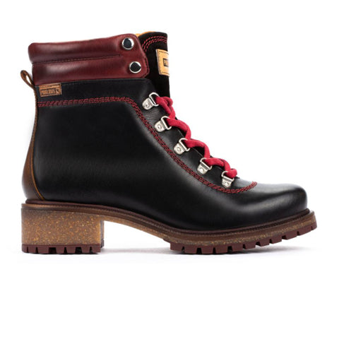 Pikolinos Aspe W9Z-8634C1 Ankle Boot (Women) - Black Leather Boots - Fashion - Mid Boot - The Heel Shoe Fitters