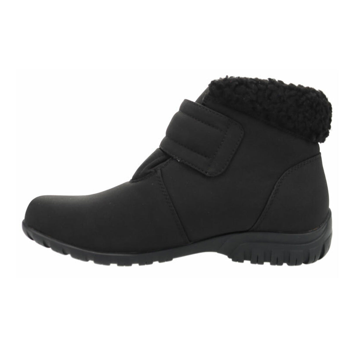 Propet Dani Strap Winter Ankle Boot (Women) - Black Boots - Winter - Low - The Heel Shoe Fitters