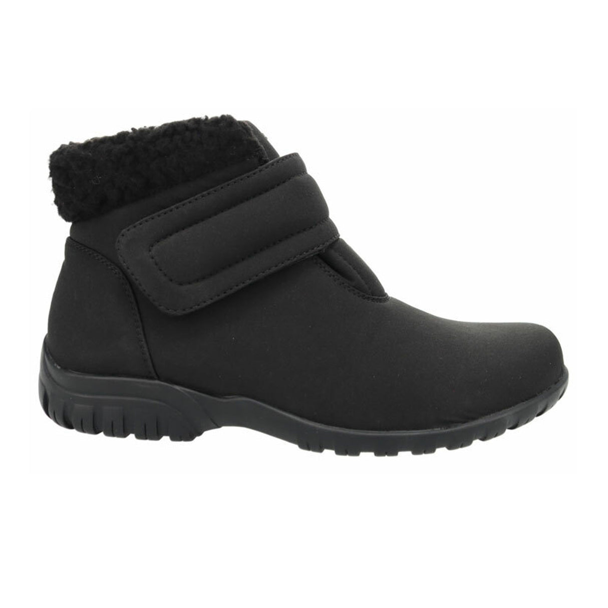 Propet Dani Strap Winter Ankle Boot (Women) - Black Boots - Winter - Low - The Heel Shoe Fitters