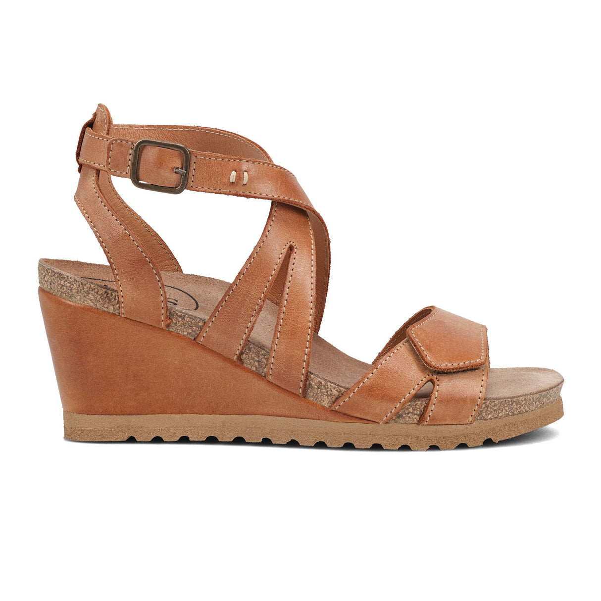 Taos Xcellent Wedge Sandal (Women) - Caramel Sandal - Heel/Wedge - The Heel Shoe Fitters