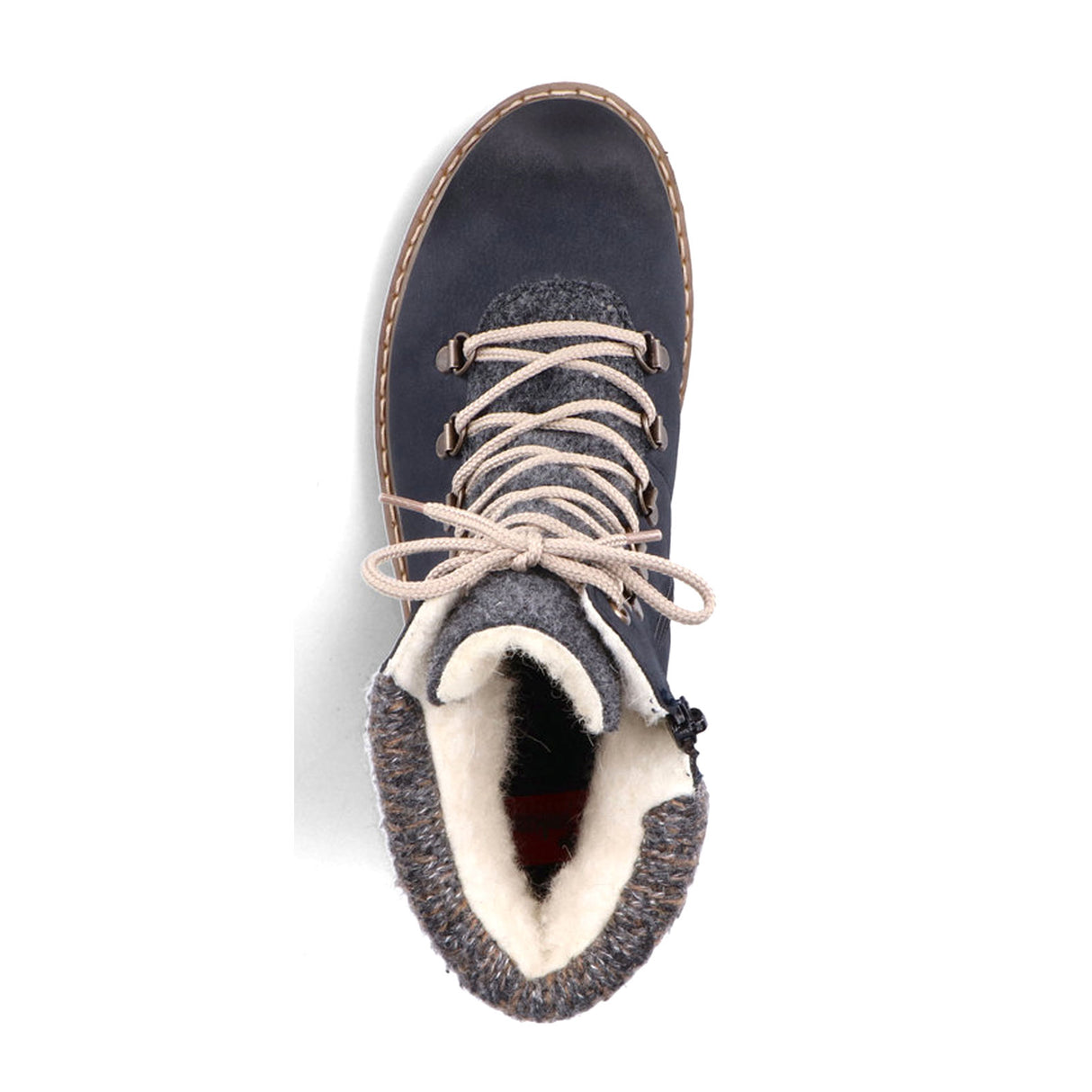 Rieker Sabrina Y9131-14 Ankle Boot (Women) - Pazifik/Anthrazit Boots - Casual - Mid - The Heel Shoe Fitters