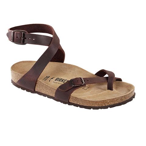 Birkenstock Yara (Women) - Habana Oiled Leather Sandals - Backstrap - The Heel Shoe Fitters