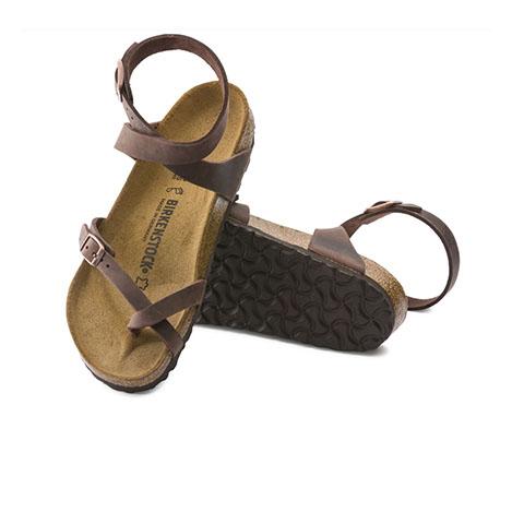 Birkenstock Yara (Women) - Habana Oiled Leather Sandals - Backstrap - The Heel Shoe Fitters