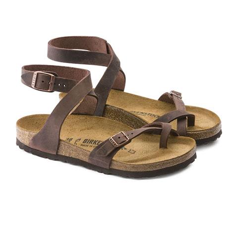 Birkenstock Yara (Women) - Habana Oiled Leather Sandals - Backstrap - The Heel Shoe Fitters