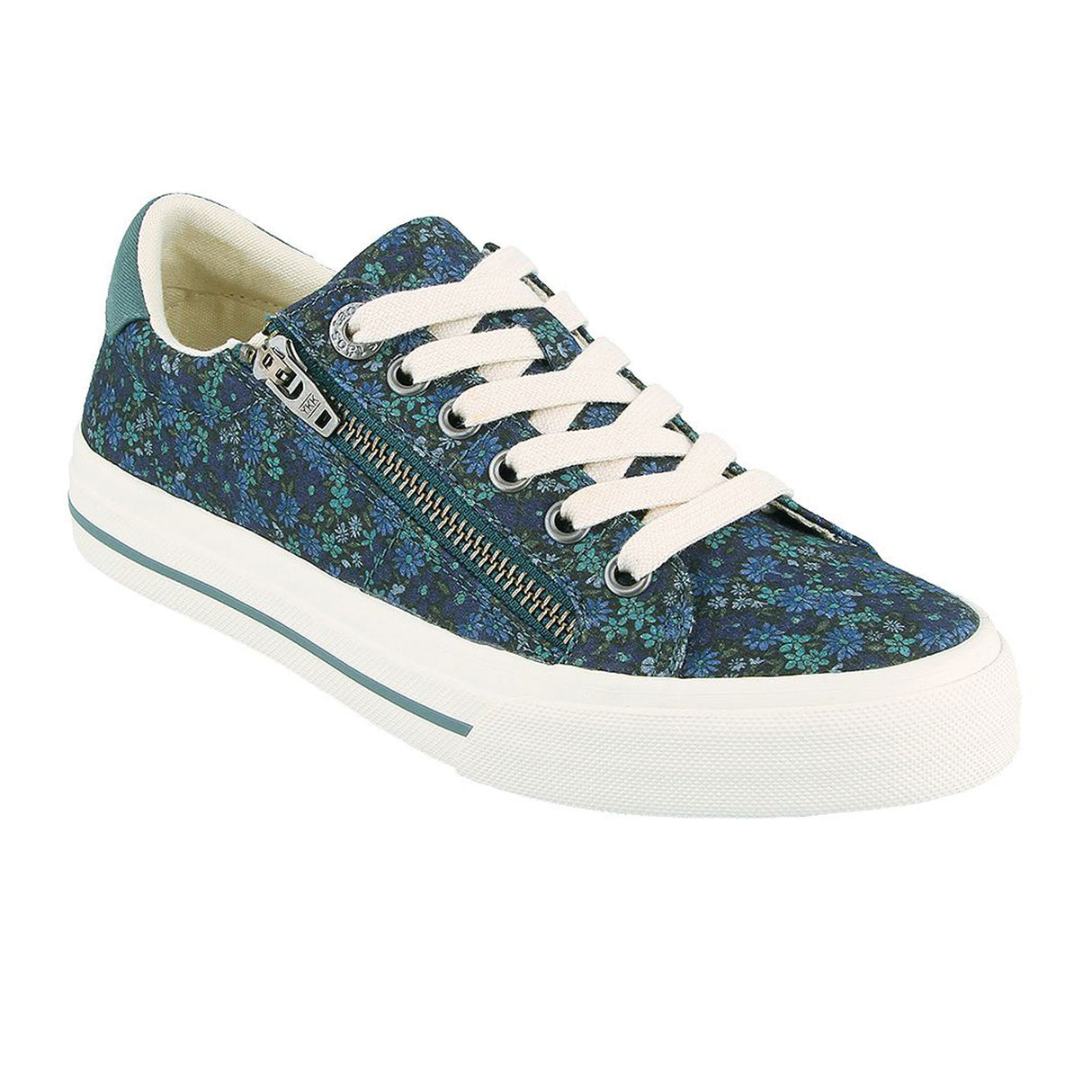 Taos Z Soul Sneaker (Women) - Teal Floral Multi Athletic - Casual - Lace Up - The Heel Shoe Fitters