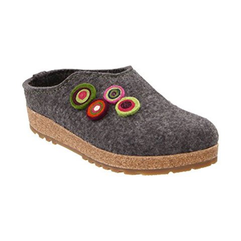 Haflinger Chloe Clog (Women) - Grey Dress-Casual - Clogs & Mules - The Heel Shoe Fitters