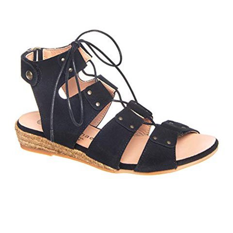 Eric Michael Cobra (Women) - Black Sandals - Backstrap - The Heel Shoe Fitters