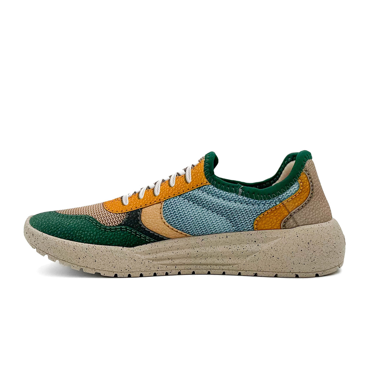 Psudo Court Sneaker (Men) - Forest Green/Light Blue Athletic - Athleisure - The Heel Shoe Fitters