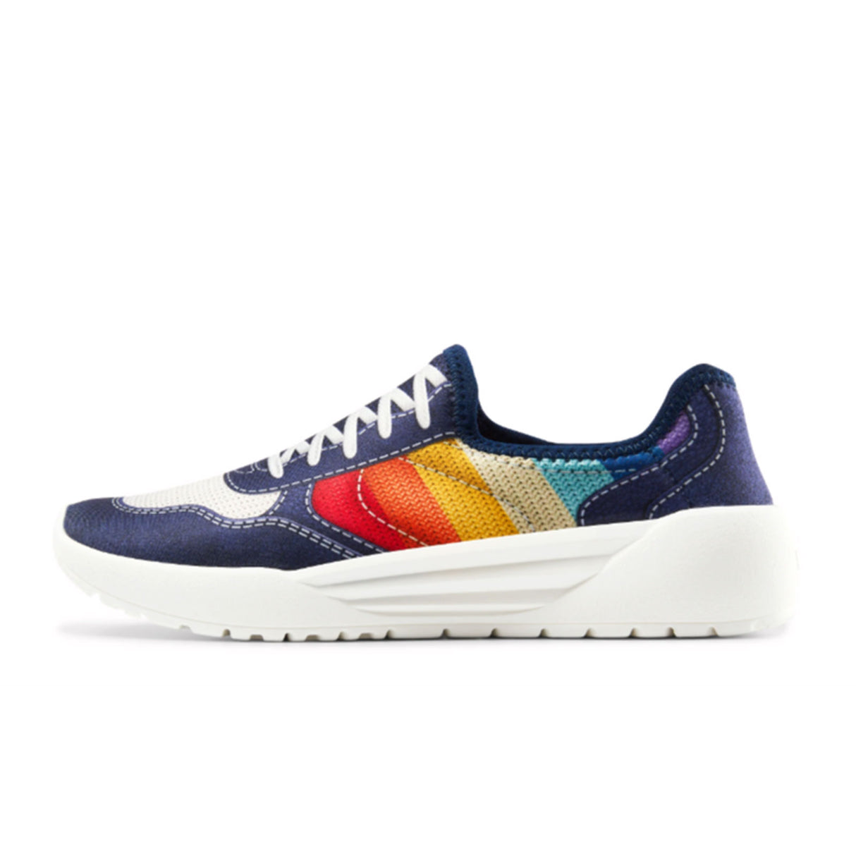 Psudo Court Sneaker (Women) - Blue Multi Athletic - Athleisure - The Heel Shoe Fitters