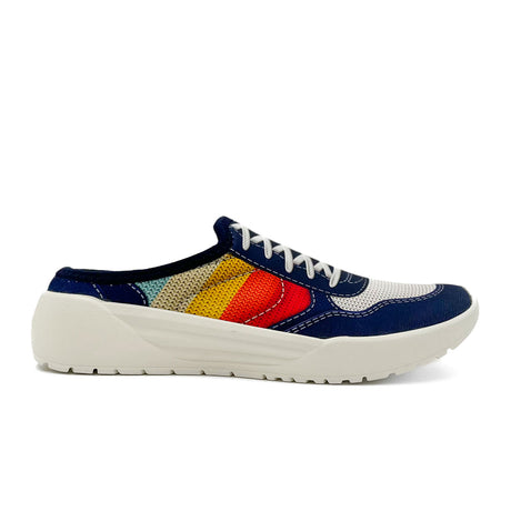 Psudo Court Mule (Women) - Blue Multi Athletic - Athleisure - The Heel Shoe Fitters