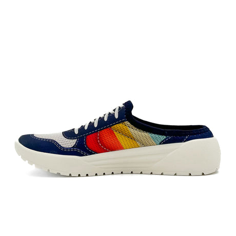Psudo Court Mule (Women) - Blue Multi Athletic - Athleisure - The Heel Shoe Fitters