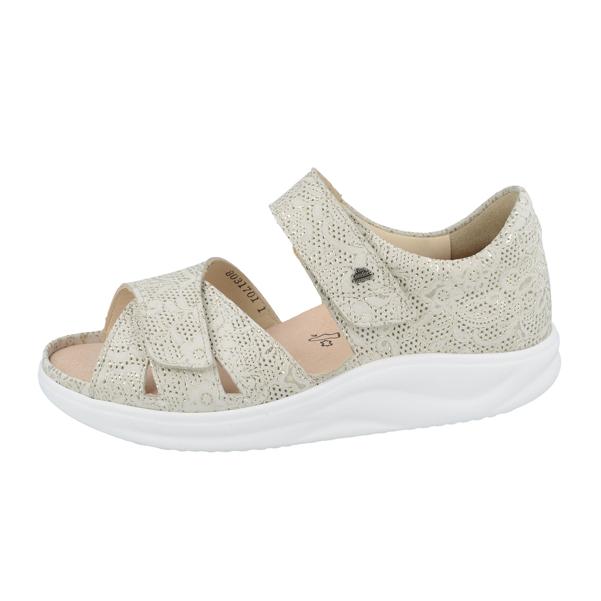 Finn Comfort Makuhari Backstrap Sandal (Women) - Champagne Garden Sandals - Backstrap - The Heel Shoe Fitters