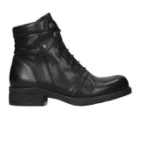 Wolky Center Ankle Boot (Women) - Black Velvet Leather Boots - Fashion - Low - The Heel Shoe Fitters