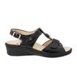 Finn Comfort Adana Backstrap Sandal (Women) - Black Patent Sandal - Backstrap - The Heel Shoe Fitters