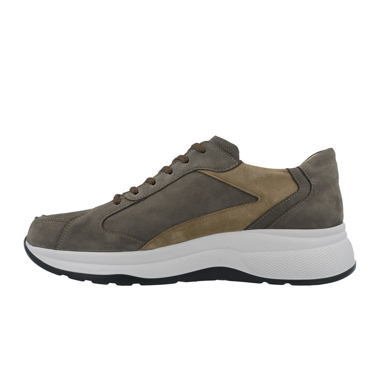 Finn Comfort Piccadilly Lace Up (Men) - Mud/Truffle Nubuck Athletic - Casual - Lace Up - The Heel Shoe Fitters