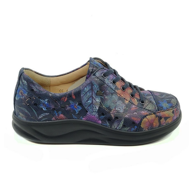 Finn Comfort Ikebukuro Sneaker (Women) - Dark Blue Irpino Athletic - Casual - Lace Up - The Heel Shoe Fitters