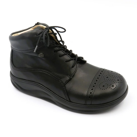 Finn Comfort Tsukubasan Boot (Women) - Black Nappa Boots - Casual - Low - The Heel Shoe Fitters
