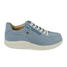 Finn Comfort Oze Sneaker (Women) - Blue Nubuck Athletic - Casual - Lace Up - The Heel Shoe Fitters