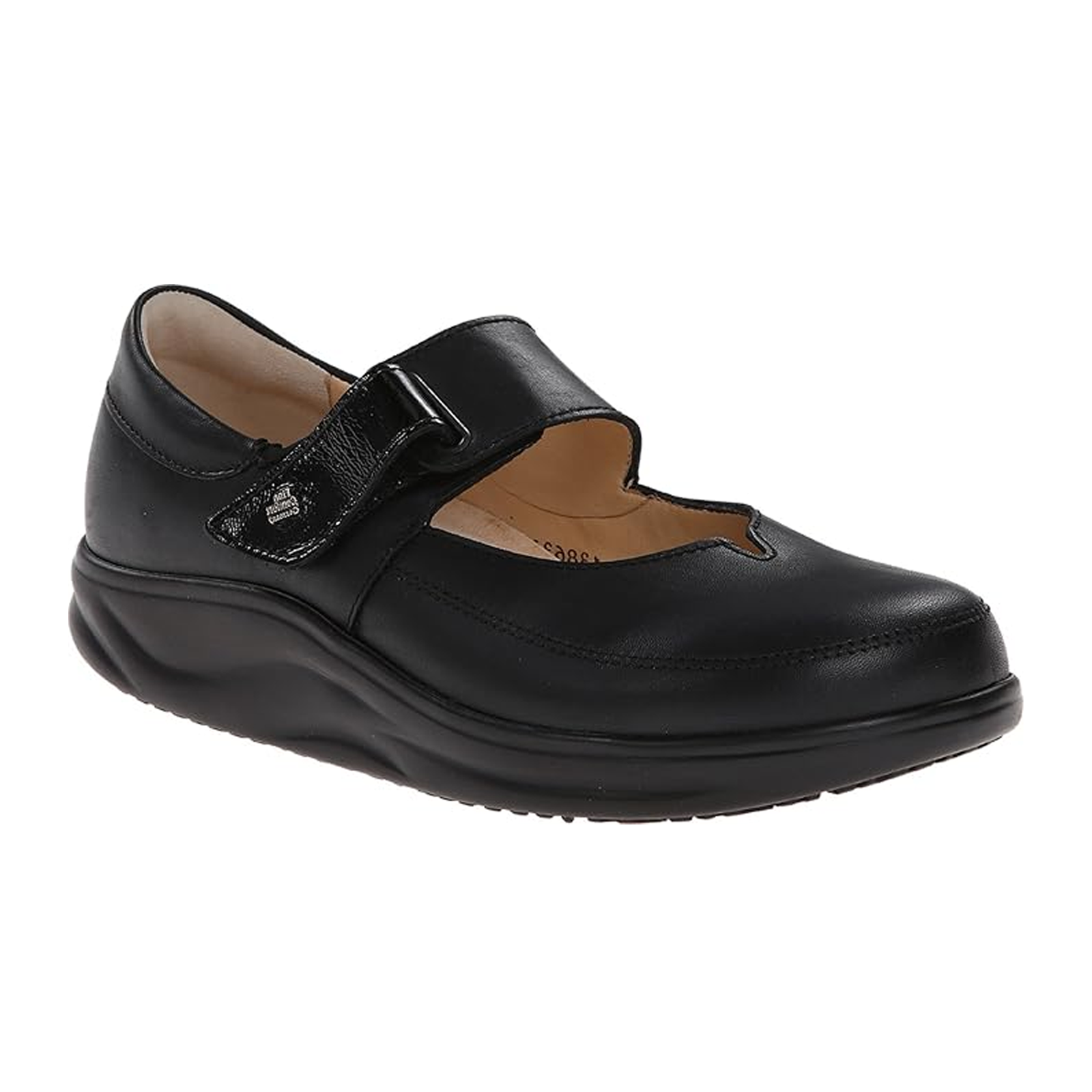 Finn Comfort Women’s Black Bellevue Ankle deals Adjustability Strap Mary Jane Shoes.