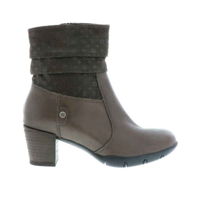 Wolky Colville Heeled Mid Boot (Women) - Gray Boots - Fashion - Ankle Boot - The Heel Shoe Fitters