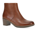 Dansko Meryll Heeled Boot (Women) - Brown Waxy Milled