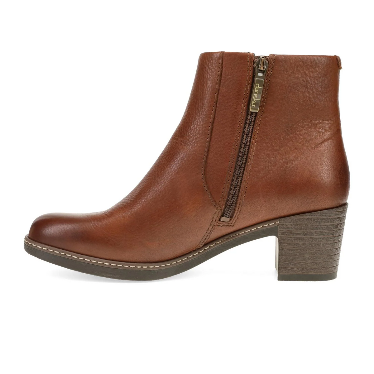 Dansko Meryll Heeled Boot (Women) - Brown Waxy Milled