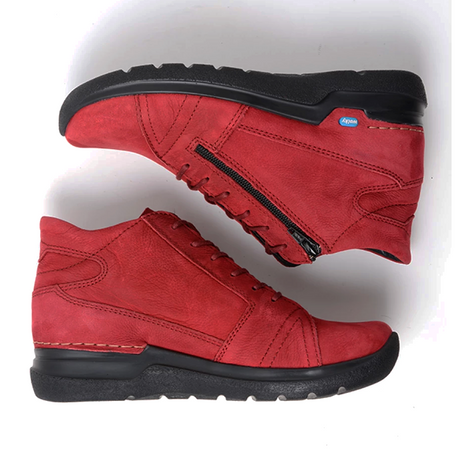 Wolky Why Ankle Boot (Women) - Oxblood Antique Nubuck Boots - Casual - Low - The Heel Shoe Fitters