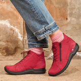 Wolky Why Ankle Boot (Women) - Oxblood Antique Nubuck Boots - Casual - Low - The Heel Shoe Fitters