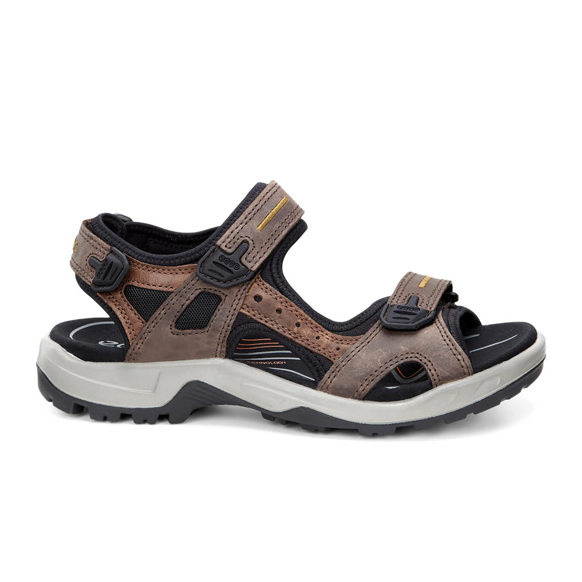 ECCO Yucatan Active Sandal (Men) - Espresso/Cocoa Brown 