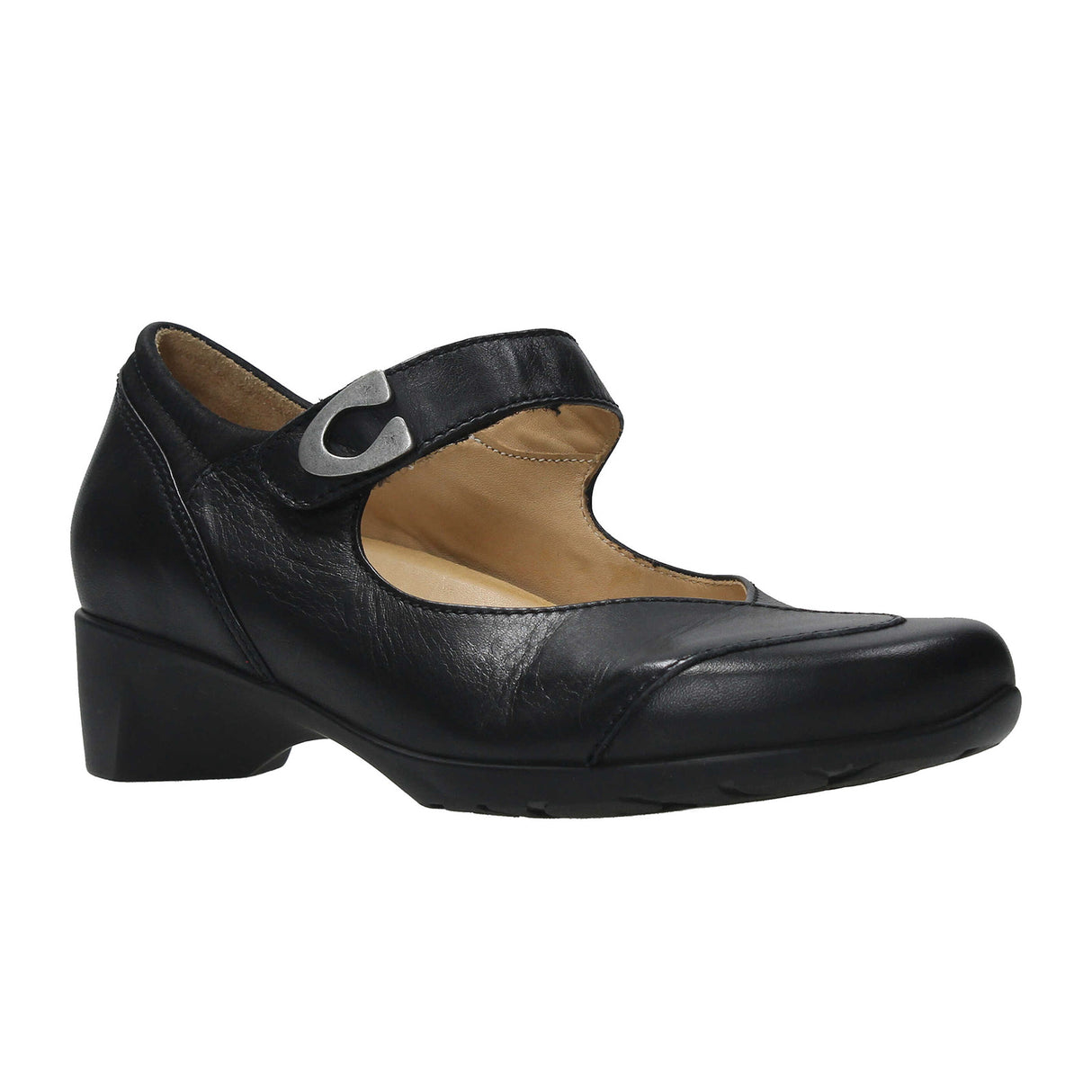 Wolky Chili Mary Jane (Women) - Black Dress-Casual - Heels - The Heel Shoe Fitters