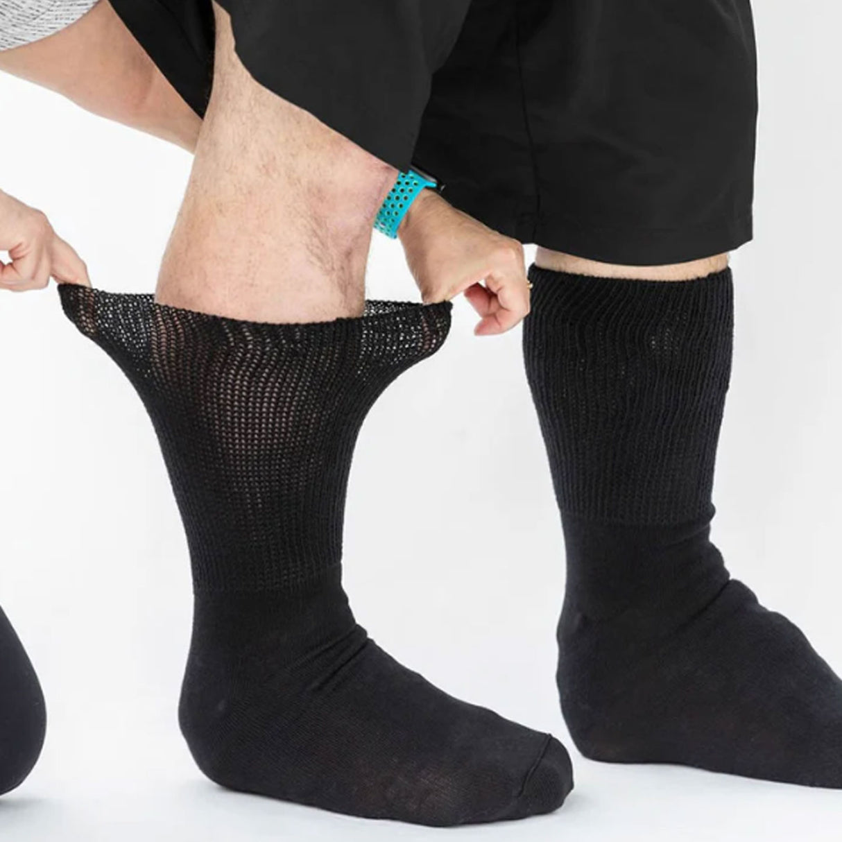 Extrawide Beyond Extra Wide Bariatric Sock (Unisex) - Black Accessories - Socks - Lifestyle - The Heel Shoe Fitters