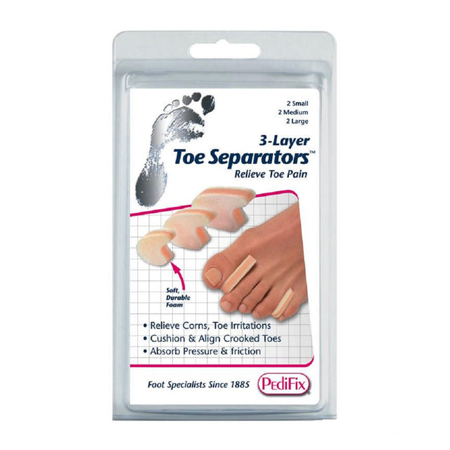 Pedifix 3-Layer Toe Separators Accessories - Misc - The Heel Shoe Fitters