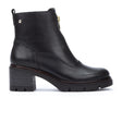 Pikolinos Soria W0B-8626 Heeled Ankle Boot (Women) - Black Boots - Casual - Mid - The Heel Shoe Fitters