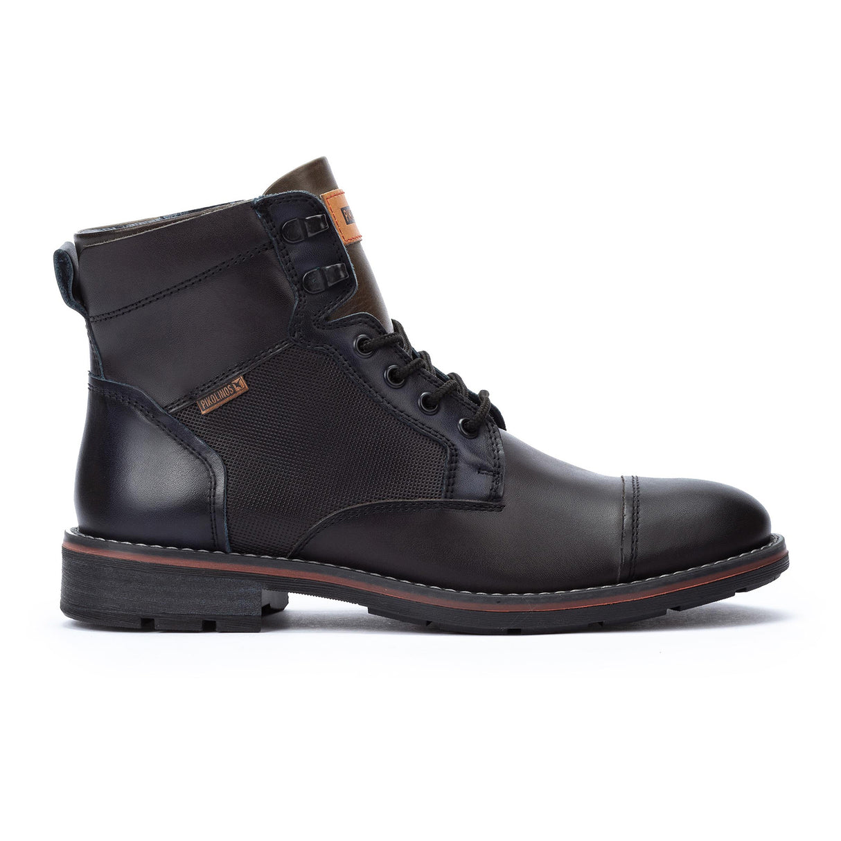 Pikolinos York M2M-8156C1 Ankle Boot (Men) - Carbon Boots - Casual - Mid - The Heel Shoe Fitters