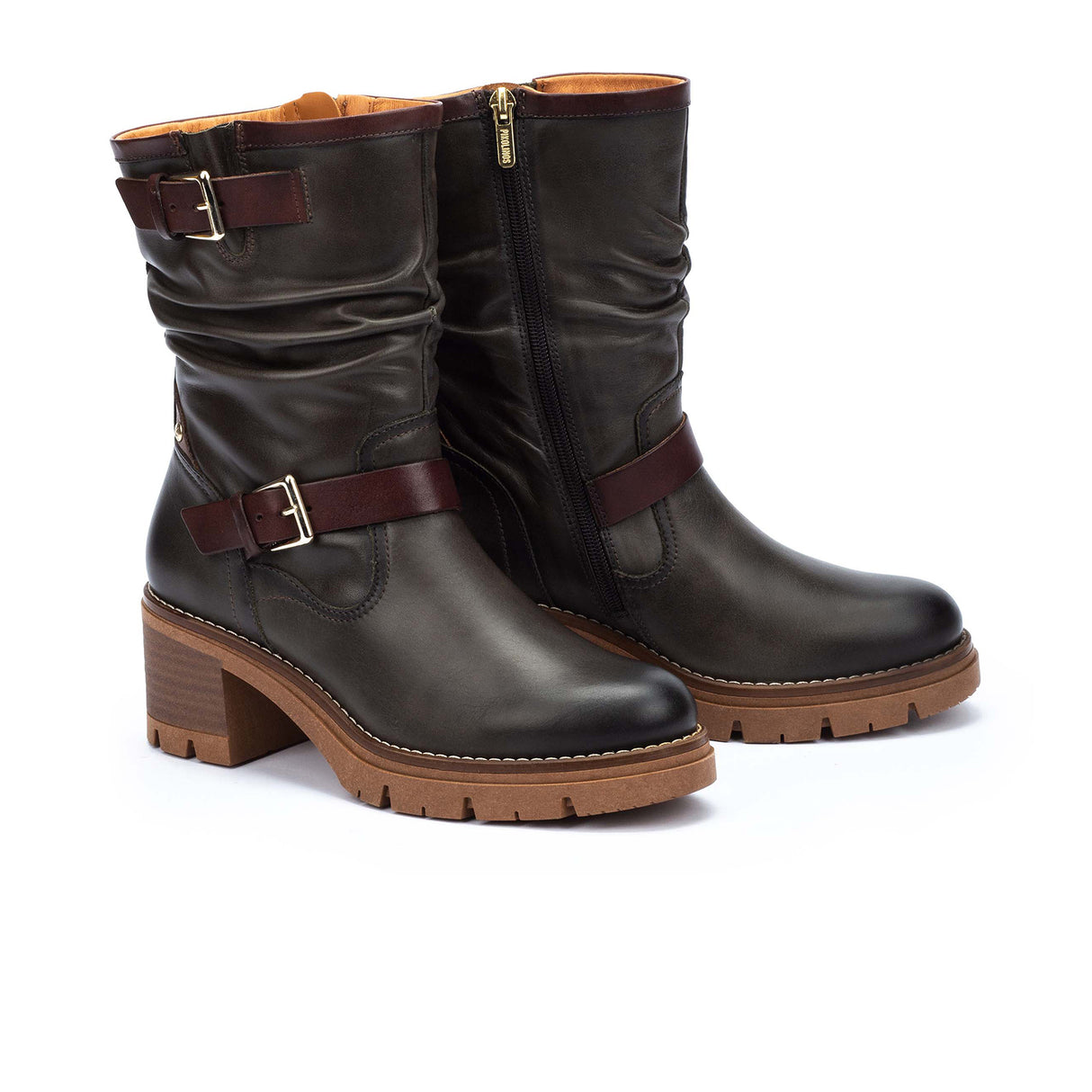 Pikolinos Soria W0B-8534C1 Mid Boot (Women) - Forest Boots - Casual - Mid - The Heel Shoe Fitters