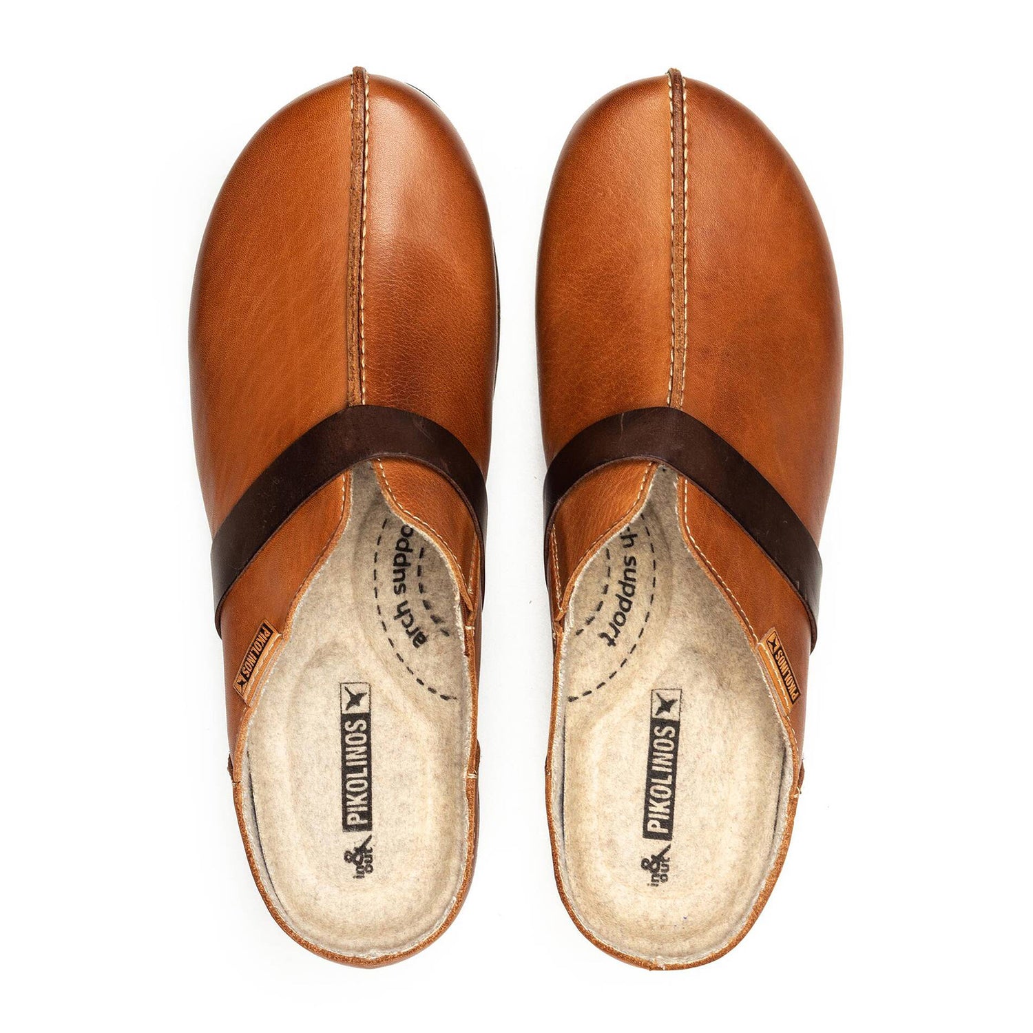Pikolinos Granada W0W-3590C1 Clog (Women) - Brandy Leather Dress-Casual - Clogs & Mules - The Heel Shoe Fitters