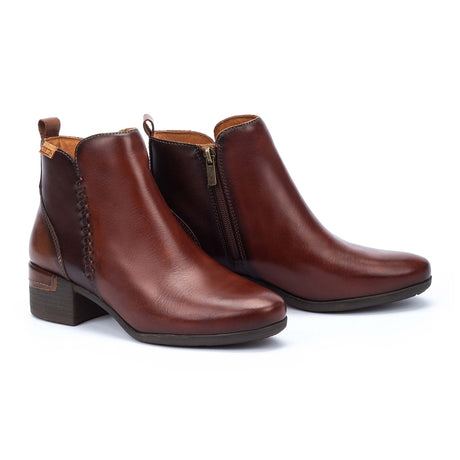 Pikolinos Malaga W6W-8950C1 Ankle Boot (Women) - Cognac Boots - Casual - Mid - The Heel Shoe Fitters