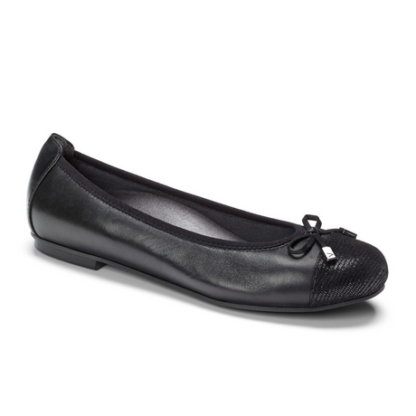 Vionic Minna Ballet Flat (Women) - Black Dress-Casual - Flats - The Heel Shoe Fitters